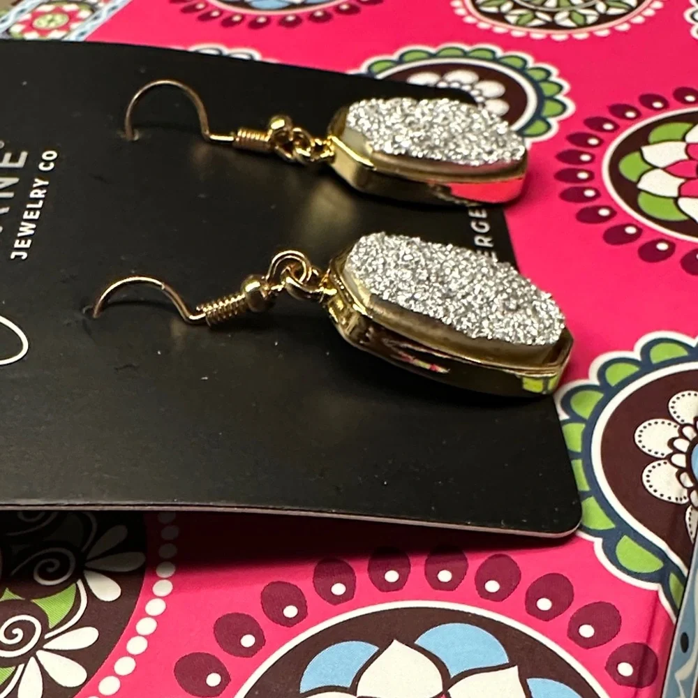 ❣️5|$25❣️Jasmine Lane Gold and Silver Textured Earrings - Picture 3 of 3